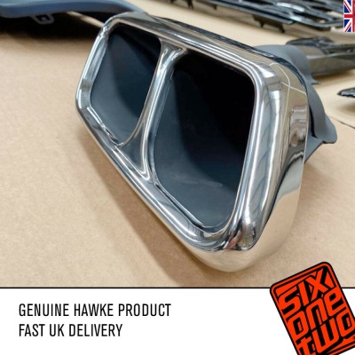 Hawke SVR Style Rear Bumper + Exhaust Tips for Range Rover Sport L494 2014+2017
